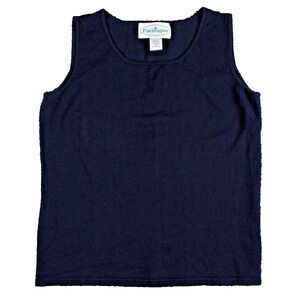 Patchington Womens Navy Blue Top Medium Tank Top Shirt